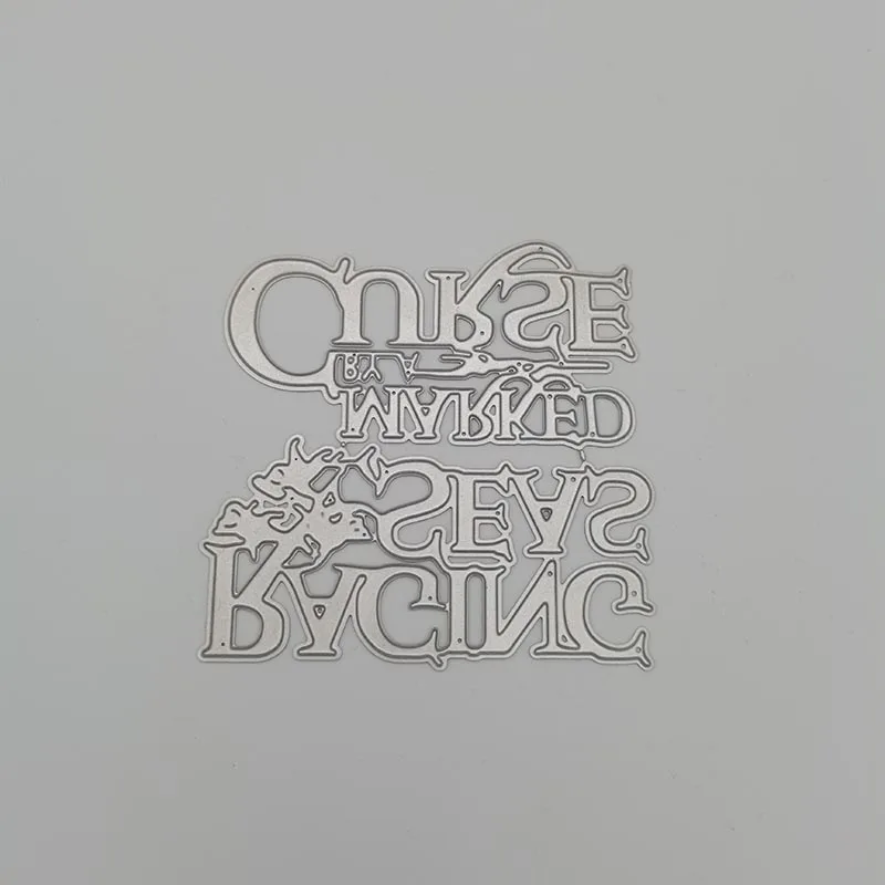 Металлические Вырубные штампы с буквами для скрапбукинга изготовления открыток