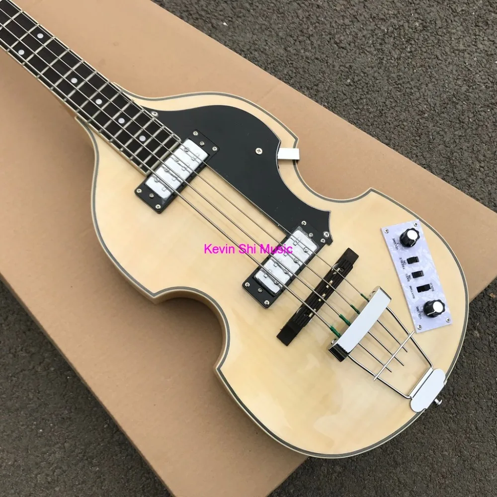 Натуральный бас-гитара Hofner hofner BB2 электрический бас Пламя клен корпус Hofner BB2 бас hofner bass гитара