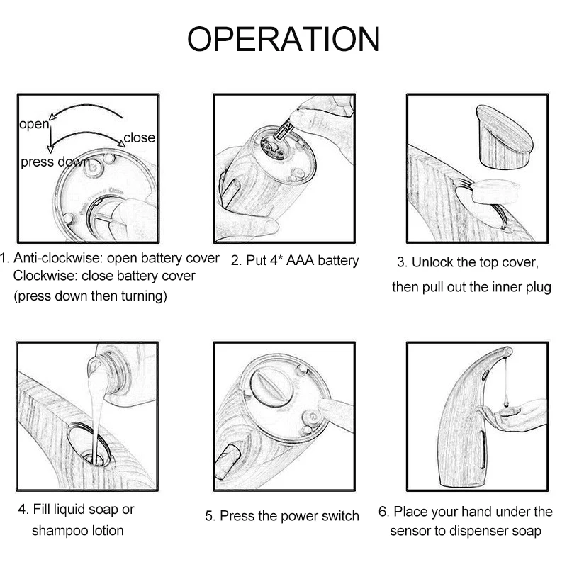 

Wetips Infrared Sensor Soap Dispensers Pump Dispenser Liquid Touchless Dispenser Handsanitizer Sensor Liquid Soap Dispenser