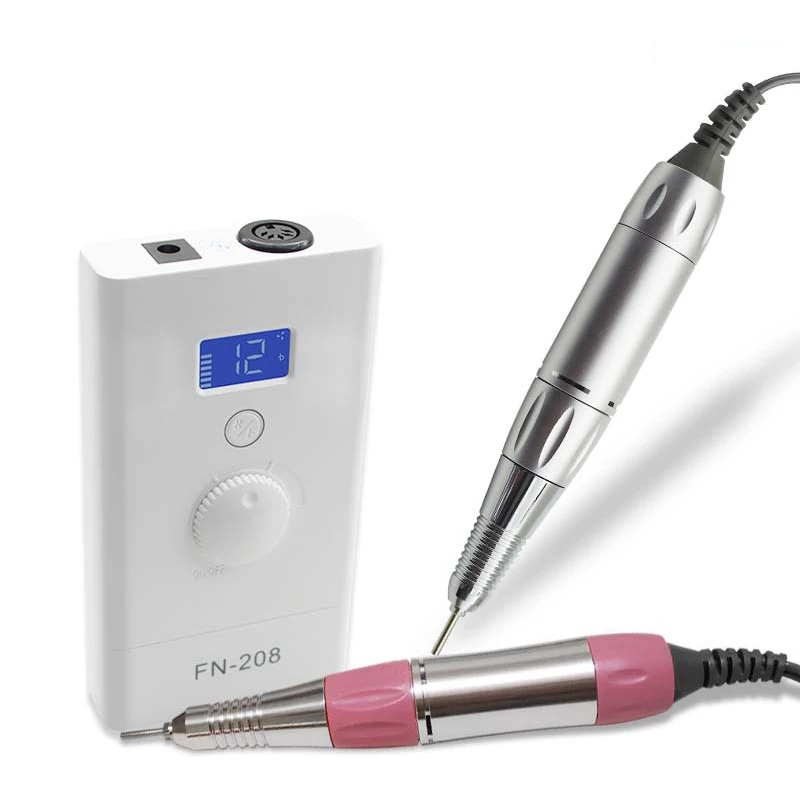 

EU Plug New Pro Brushless Nail Drill 35000RPM Electric Manicure Drill Rechargeable Portable Pedicure Set