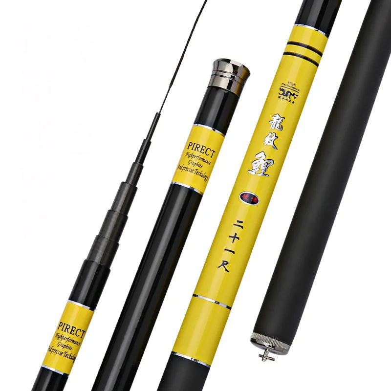 Телескопическая удочка junzeng высокое качество углеродное волокно 3 6 м-7 2 м ультра