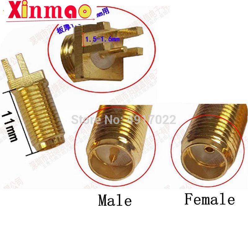 

10 шт. SMA женский или RP-SMA (штыревой разъем) RF разъем гайка припоя PCB клип край крепление 1,6 мм расстояние 11 см горячая новинка SMA-KHD