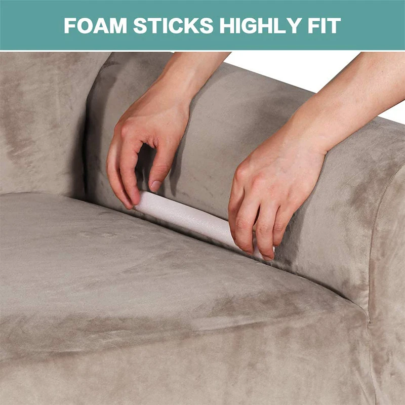 Plush L Shaped Sofa Cover For Living Room Elastic Furniture Couch Slipcover Washable Chaise Longue Corner Stretch | Дом и сад