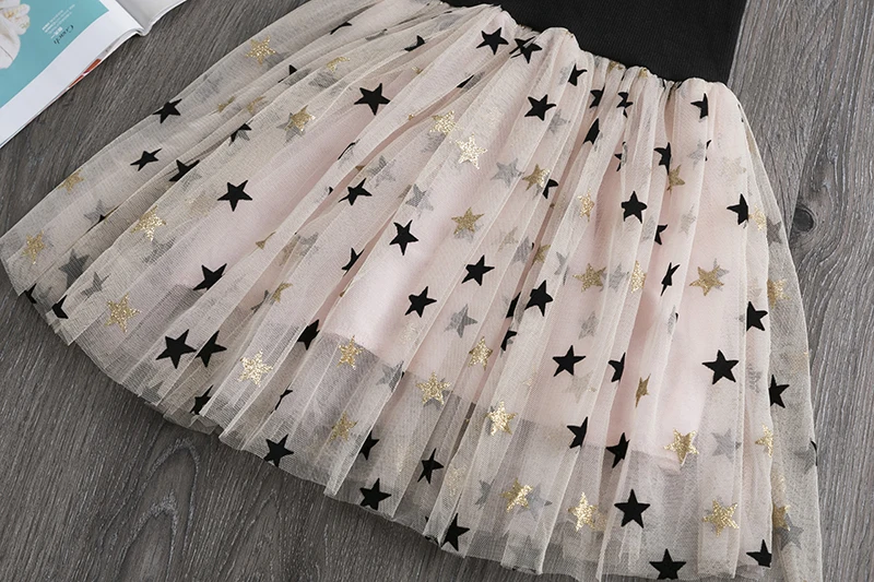 Children Princess Dress Girl Star Tulle Sling Gown Summer Girls Cute Embroidery Birthday Wedding Party 3-8Yrs | Детская одежда и