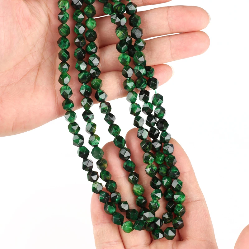 Камень тигровый глаз MINHIN бисер неправильной формы для изготовления ювелирных