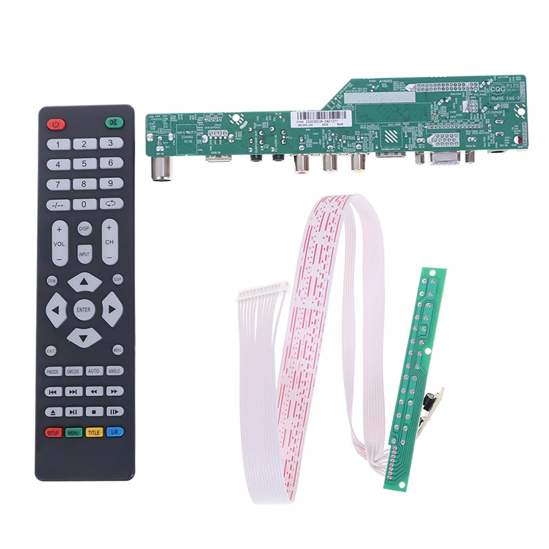 

T.V53.03 Universal LCD TV Controller Driver Board V53 Analog TV TV/AV/PC/HDMI-compatible/USB Media Motherboard