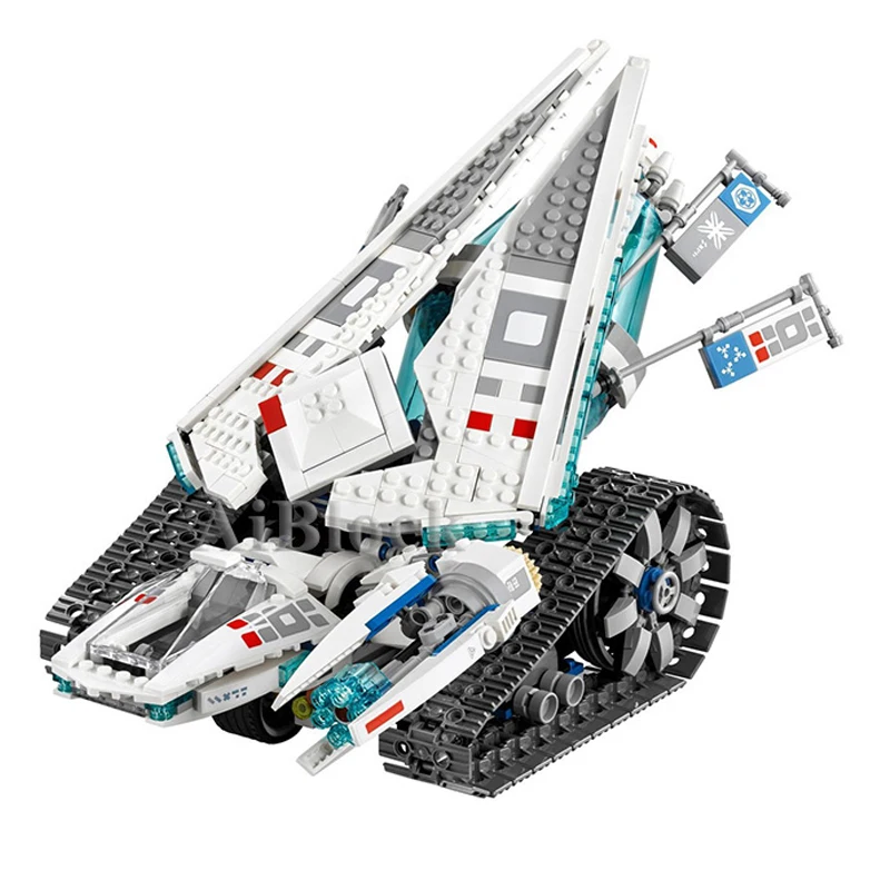 

Ice Tank 977 Pcs Bricks with 5 Pcs Figures Compatible 70616 Movies Model Building Blocks Toy Children