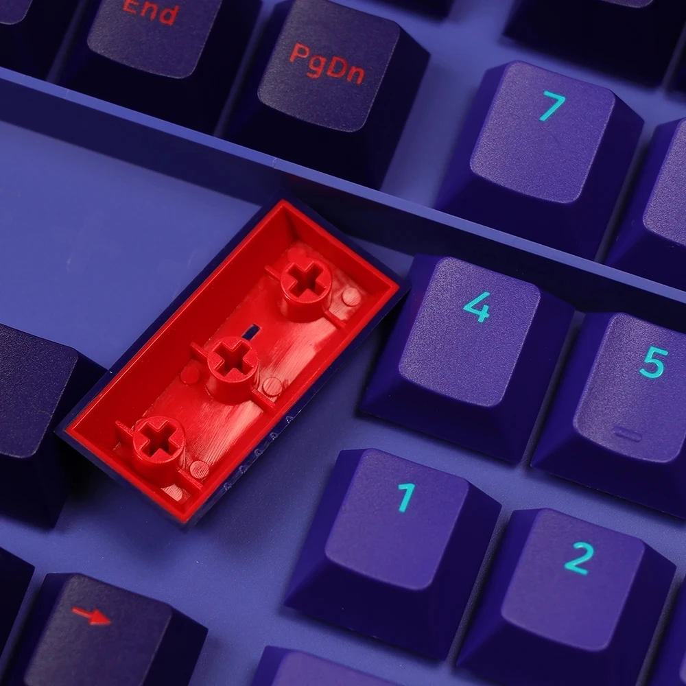 Набор неоновых колпачков для клавиш AKKO профиль Cherry/ASA PBT 108 набор полных с 49