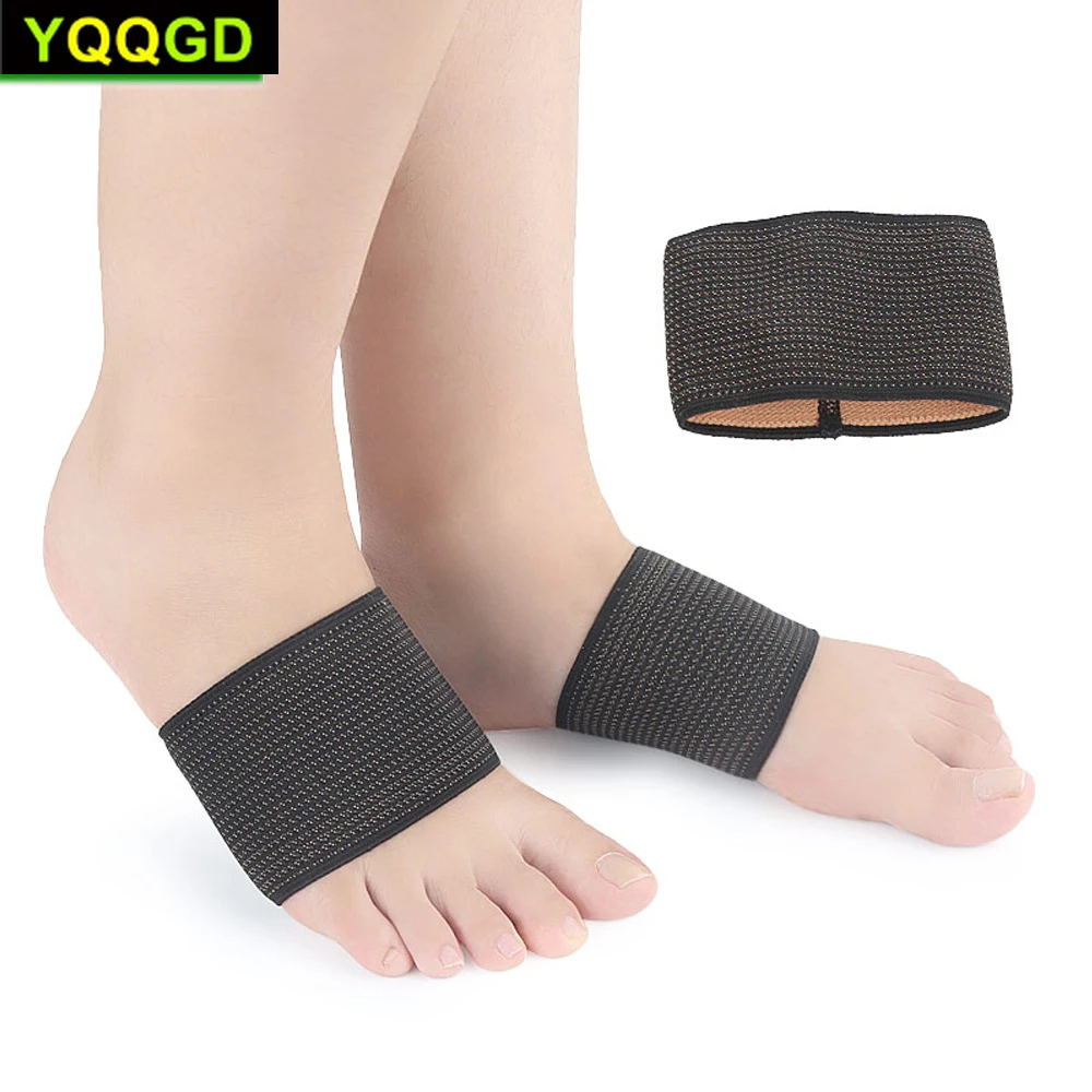 

1Pair Compression Copper Arch Support Brace - Plantar Fasciitis Sleeves For Pain Relief, Heel Spurs and Flat Feet
