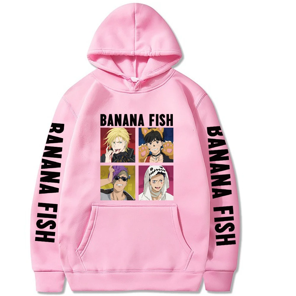

Banana Fish Hoodie Harajuku Streetwear Sweatshirt Hip Hop Uniex Cloths