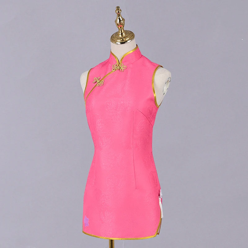 Костюм для косплея Женский костюм на Хэллоуин розовый чонсам |