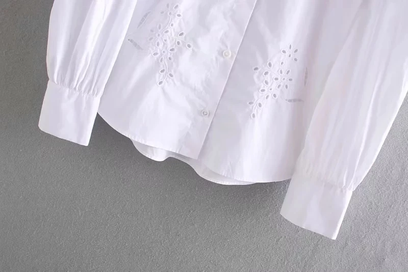 Увядшие английские элегантные открытые женские блузы с вышивкой blusas mujer de moda женские рубашки-топы и блузы больших размеров