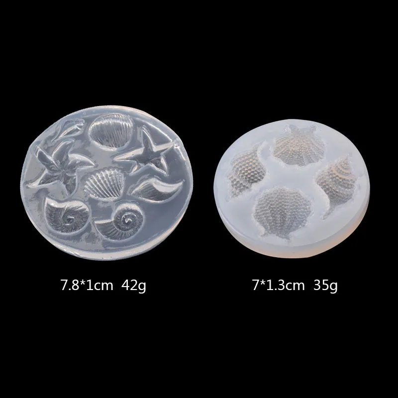 

Multi-faceted Shell Conch Mirror Epoxy Silicone Abrasive Simulation Shell Crafts Decoration Mold Chocolate Cake Baking Tool