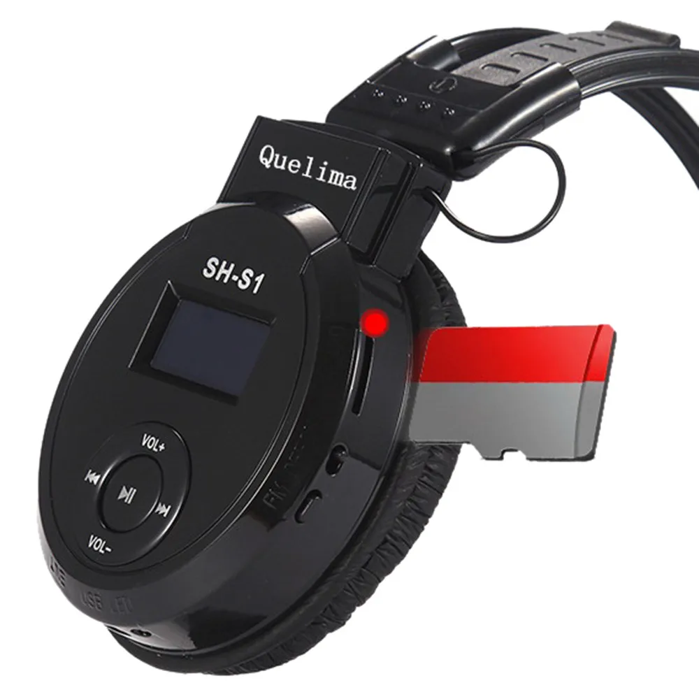 Складная спортивная беспроводная гарнитура с поддержкой TF карты стереонаушники