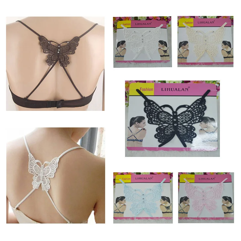 

Женское эластичное регулируемое нижнее белье, кружевной бюстгальтер с бретельками, бабочка, цветок