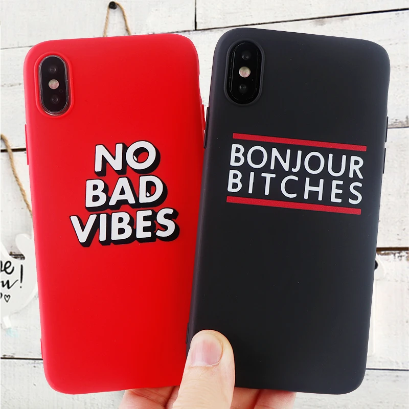 Модный чехол для телефона с буквенным принтом s IPhone 11 8 7 6s Plus Pro X XS MAX XR Забавный