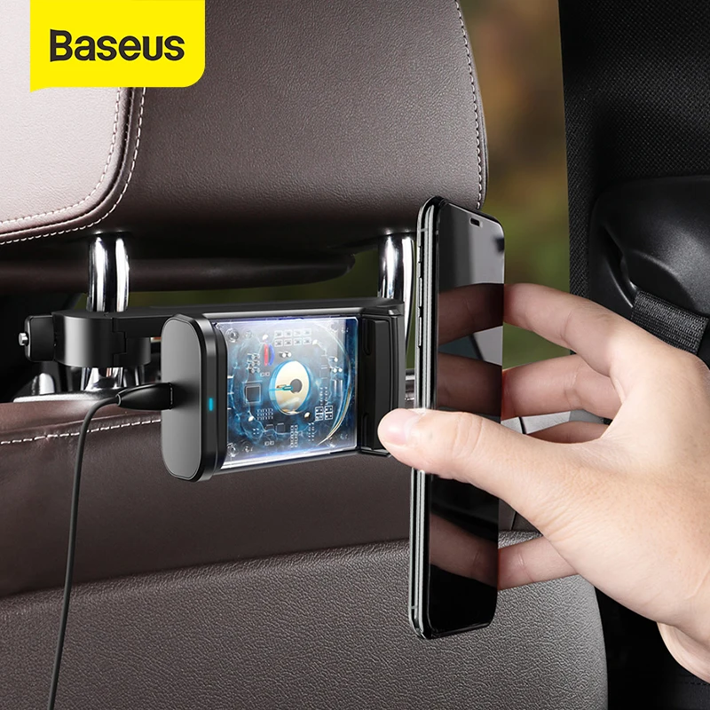Baseus автомобильное зарядное устройство для заднего сиденья 15 Вт беспроводное