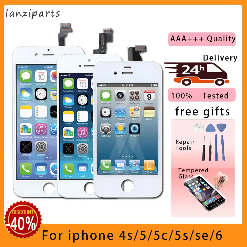 AAA Качество Tianma ЖК-дисплей дисплей айфон 5s 5C SE 5 ЖК-дисплей Сенсорный экран на айфон 5s