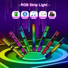 Светодиодная ленсветильник RGB с управлением звуком и музыкой, лампа для создания ритма и окружающей среды, освещение для дома, оптовая продажа