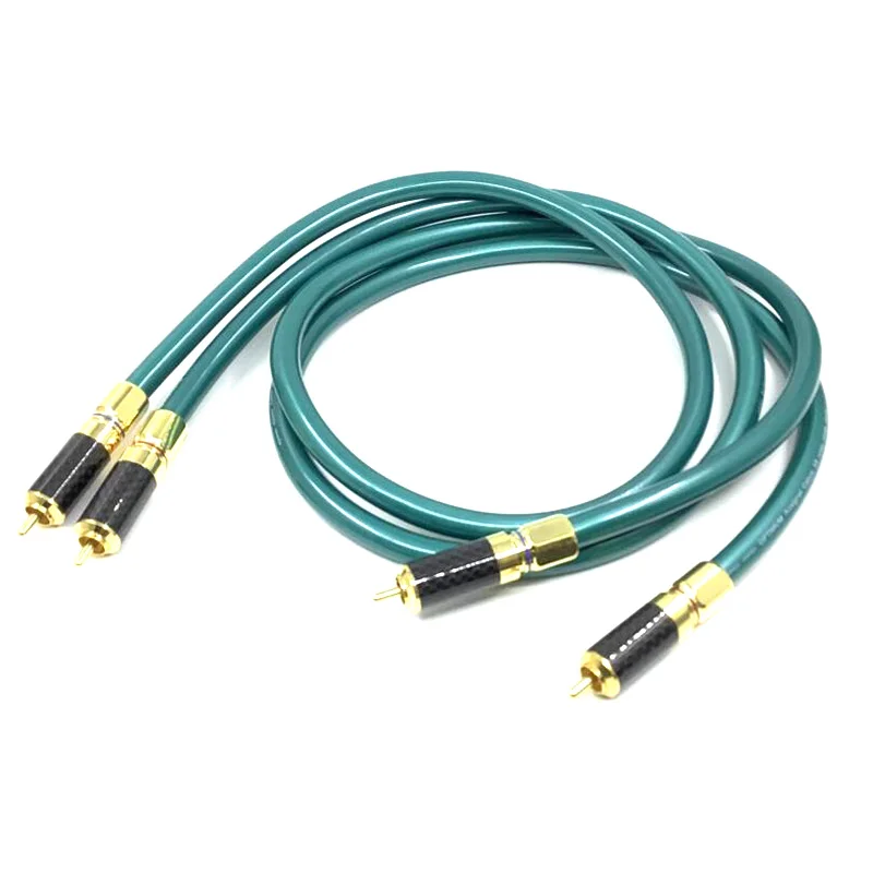 Hi-Fi разъемы RCA из углеродного волокна Ortofon 8N OFCPure Copper intecconnect аудиокабель для AMP