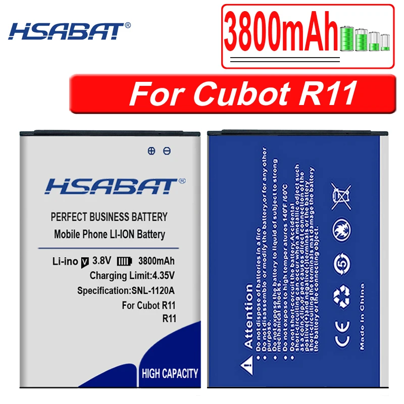 Аккумулятор HSABAT 6500 мАч для CUBOT MANITO/X6/NOTE S/Note Plus/Rainbow/P9/MAGIC/X15/R11/X18/H3/Dinosaur/MAX/S208 A S208A
