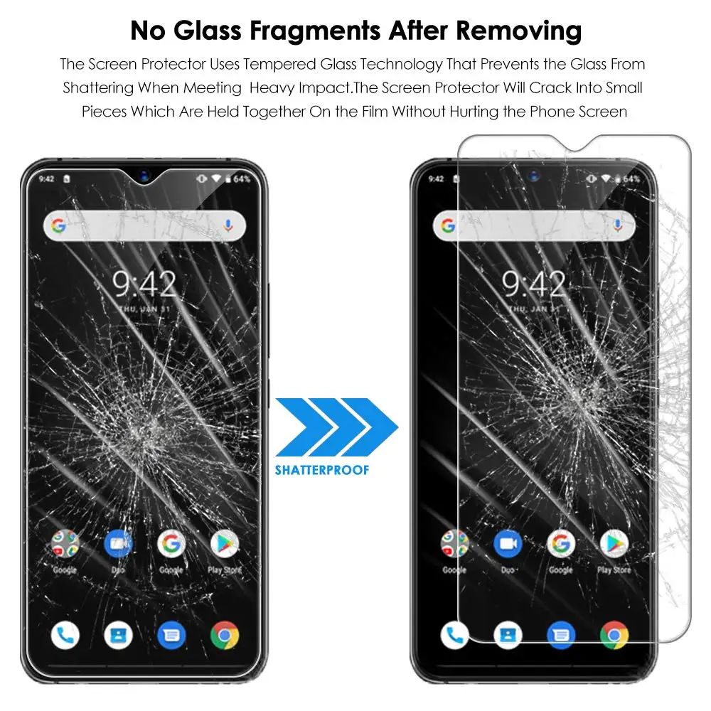2 шт Полное закаленное стекло для UMIDIGI S3 Pro защита экрана 2.5D 9h профессиональная