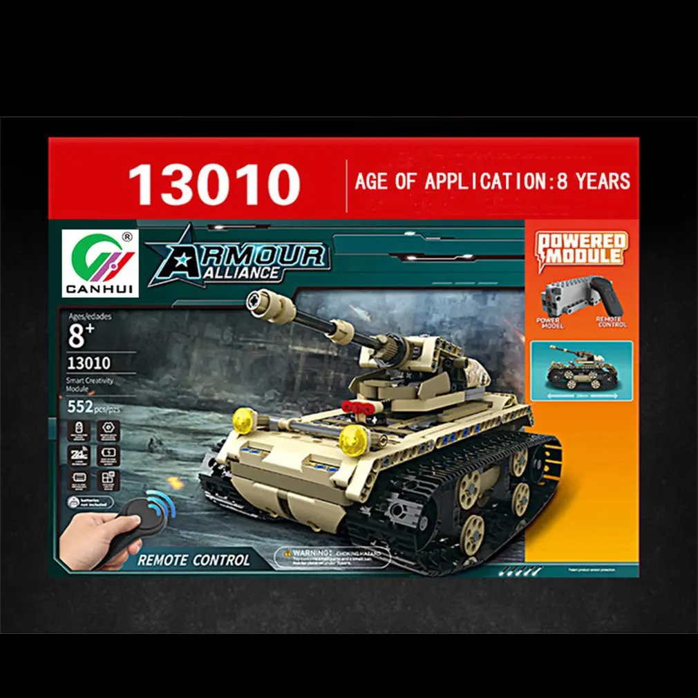 MoFun-13010/13011 2 4G 4H usb зарядка строительный блок имитация тяжелый трек Танк 497 шт DIY