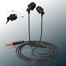 Wired Earphone Sleep Headphones  Sport headset 1.2M Anti-noise Soft Sleeping  In ear Deep Bass Stereo Earbuds with Microphone