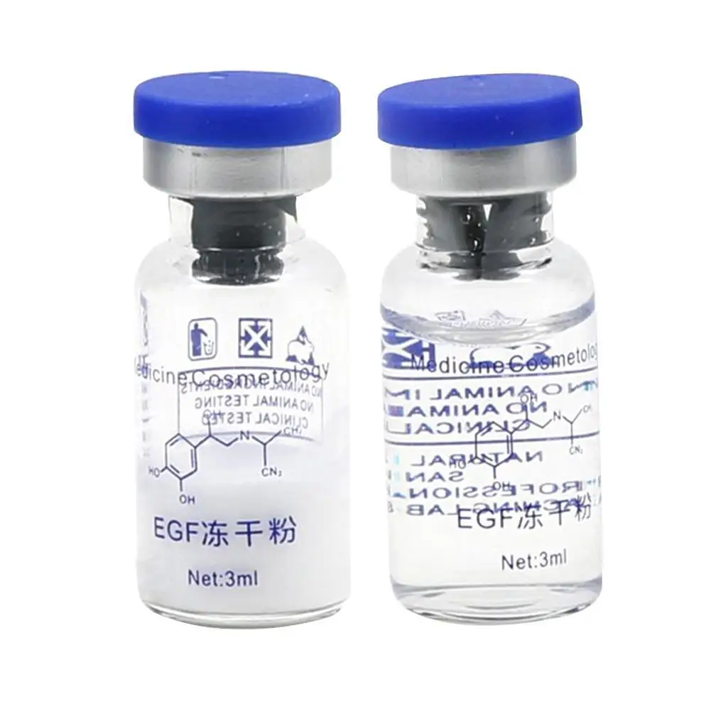 One Set EG F Lyophilized Epidermal Growth Factor Wrinkles Treatment rhEGF Powder Serum Acne Pimples Scars Skin Care