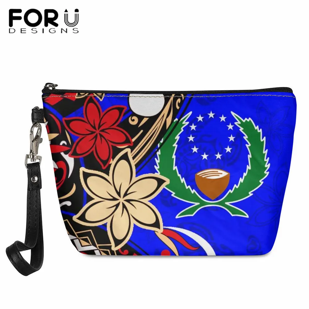 

Косметички FORUDESIGNS, Женская полинезийская Плюмерия, портативные дорожные сумки для мытья, сумки для хранения косметики