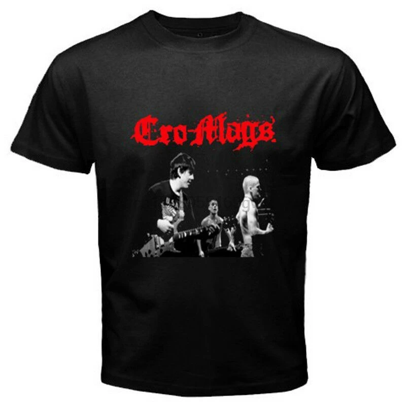 Новый Cro Mags металл панк рок группа членов Мужская Черная Футболка размер S до 3XL| |