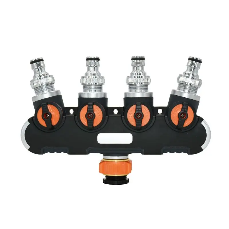 Садовый 4-ходовой шунт с четырьмя выходами садовый кран для фотографий 1/2 3/4