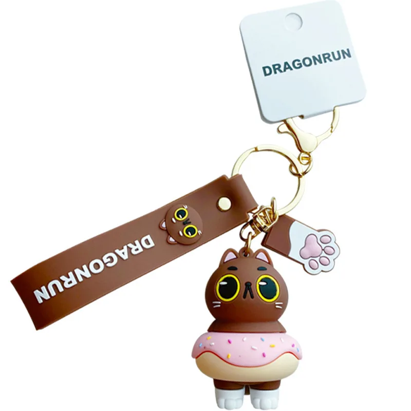

Creative Cat Gifts Keychains Accessories Lovely Doughnut Pig Backpack Pendant Car Pendant Bag Pendant Toys Gifts Key Chains