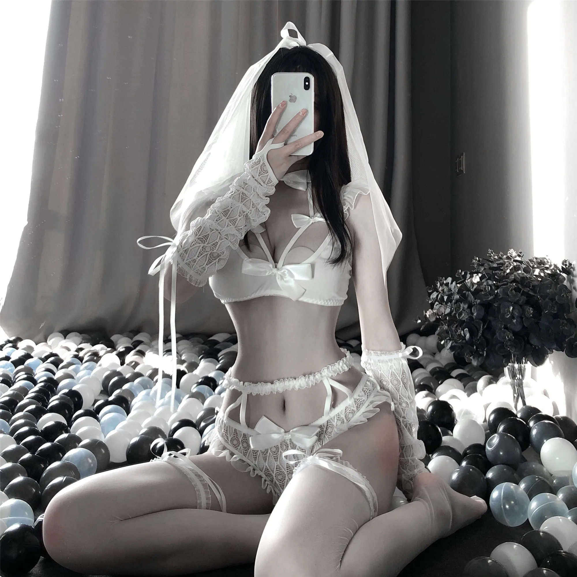 

Sexy Lingerie for Women Erotic Porno Sensual Costumes Apparel Underwear Role Playing Bride Cosplay Clothes Lolita Cute Dress