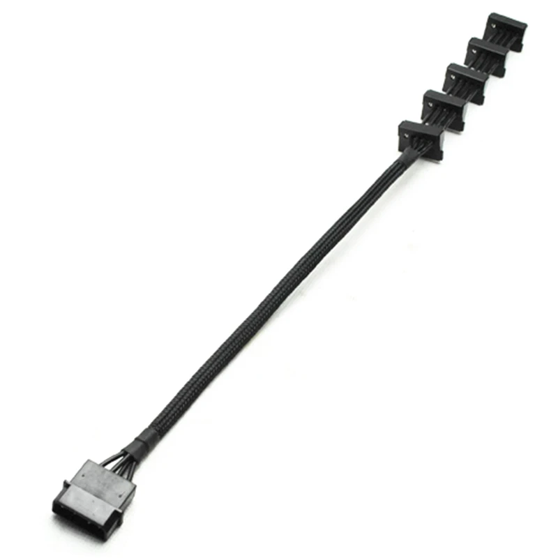 5 шт./лот 4-контактный 18AWG IDE Molex от 1 до SATA серия кабель питания адаптер разделитель