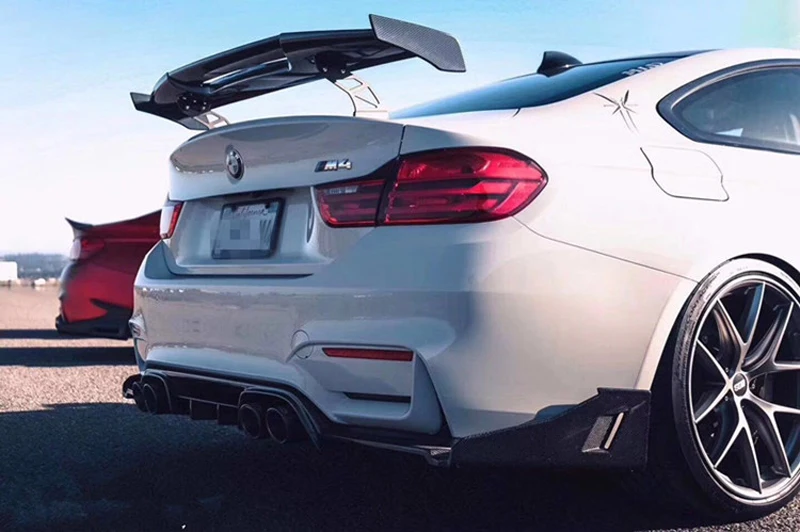 Спойлер для BMW Coupe F30 F80 F82 E90 E46 E92 M3 M4 универсальный задний спойлер из 100% углеродного