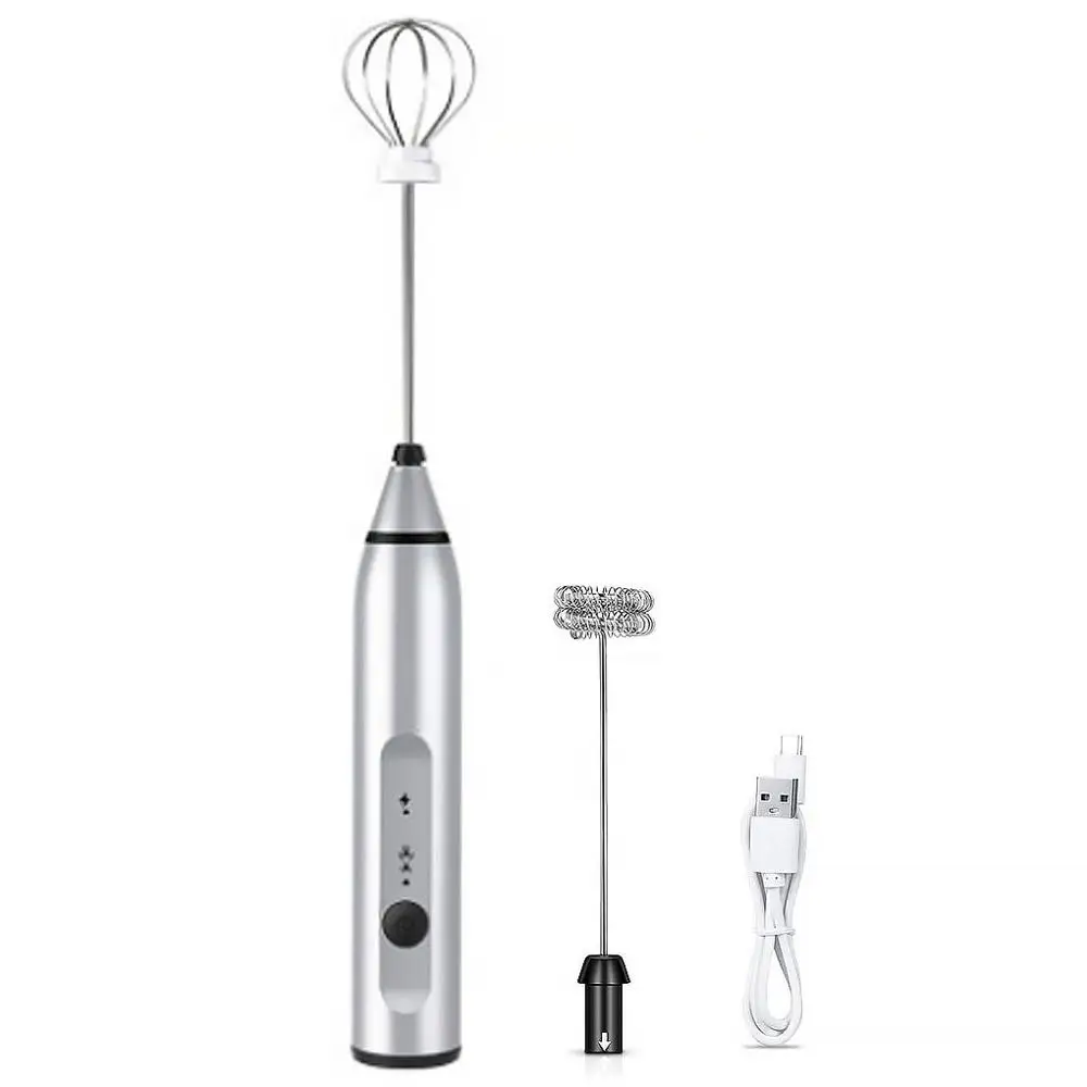 Electric Milk Frother Capuccilo Coffee Mixer Handheld Foamer Egg Beater 3-Speed Portable Adjustable Blender Kitchen Whisk Tool | Бытовая