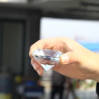 20 60mm diamond shape design crystal glass crystal clear diamond table centerpiece clear crystal diamond glass colors big glass