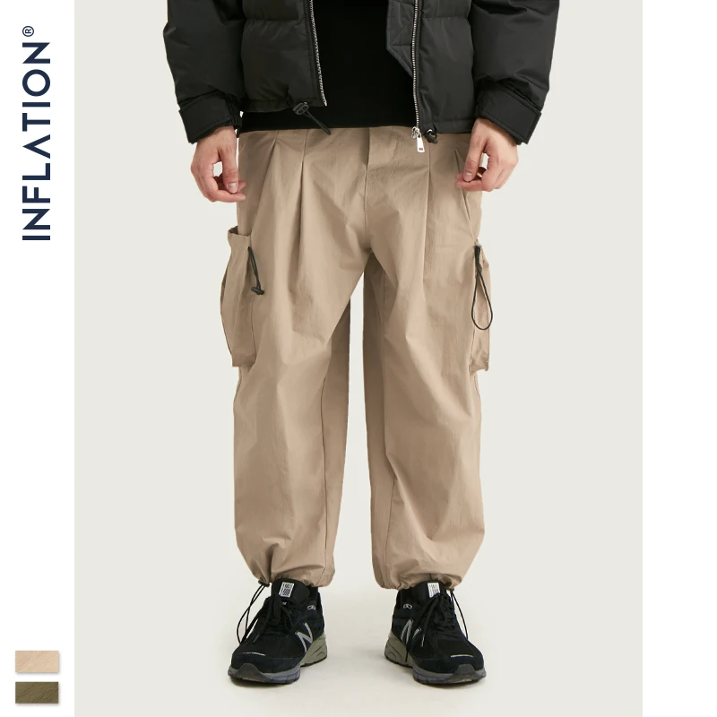 INFLATION уличная одежда одноцветные бегуны с боковыми карманами мужские хип хоп