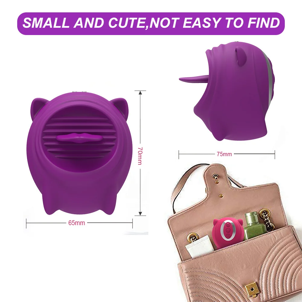 Стимулятор клитора для мужчин и женщин взрослых лижущий шар язык присоска