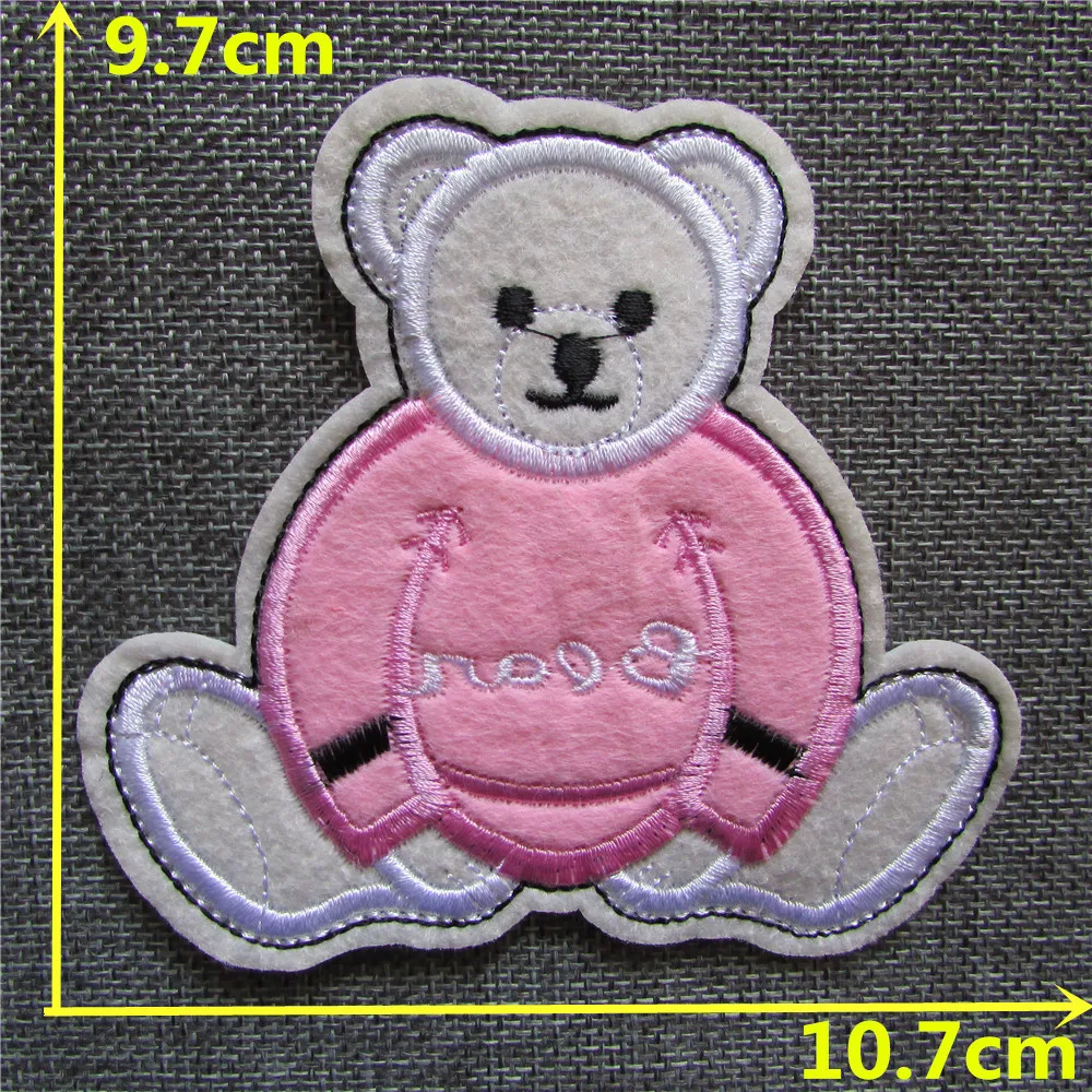 Новое поступление значки на одежду медведя железные нашивки джинсовая сумка