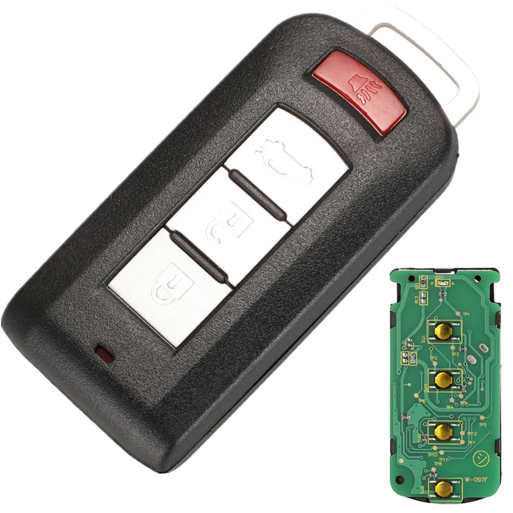

XRSHKEY 4 Buttons Remote Control Car key FSK 315/433MHz PCF7952 Chip For Mitsu Lancer Outlander ASX (With Emergency Key)