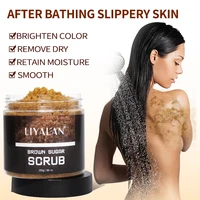 liyalan brown sugar body scrub skin exfoliating deep cleaning moisturizing whitening spa organic sea salt face scrubs 250g