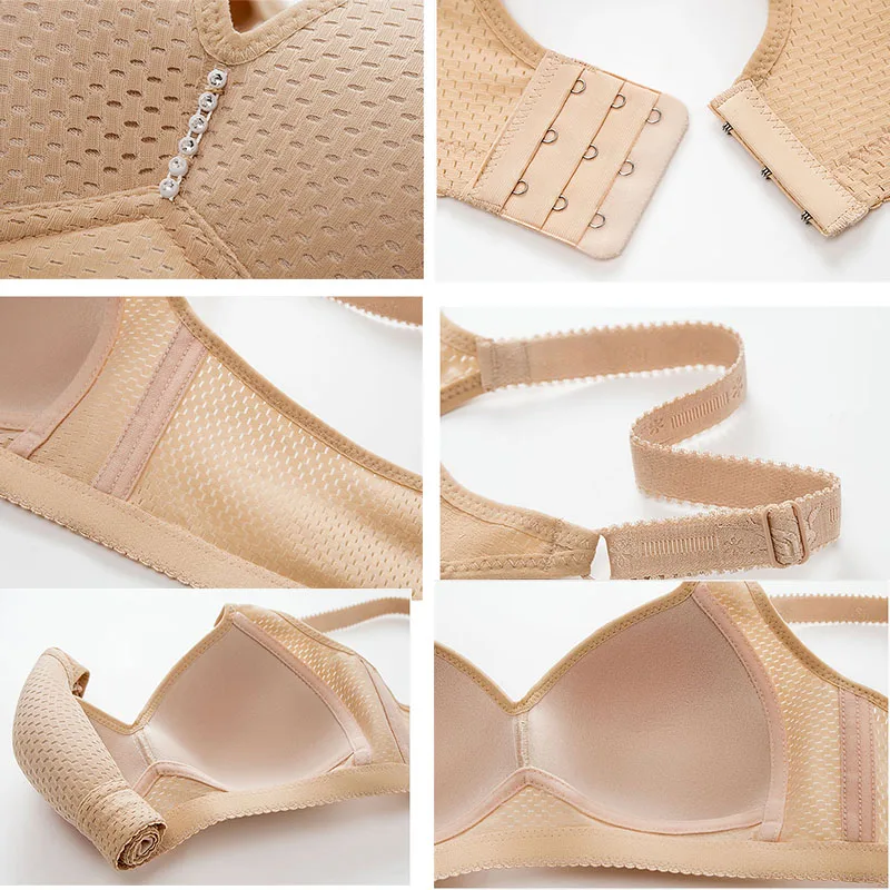 

Bras For Women Lingerie Thin Soft No Steel Ring Underwear Sexy Comfort Push Up Bra Breathable Black Pink Bralette