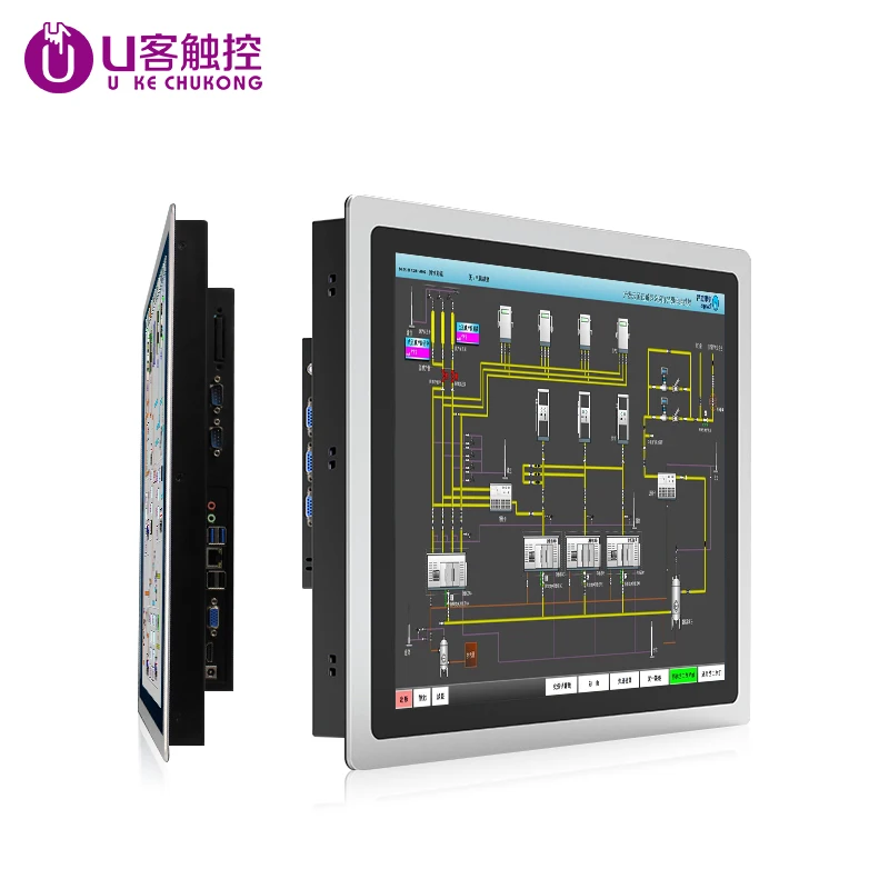 

Industrial Computer with 15 inch Capacitive Touch Screen Window 10 System CPU i3 processor desktop/wall mount Computer