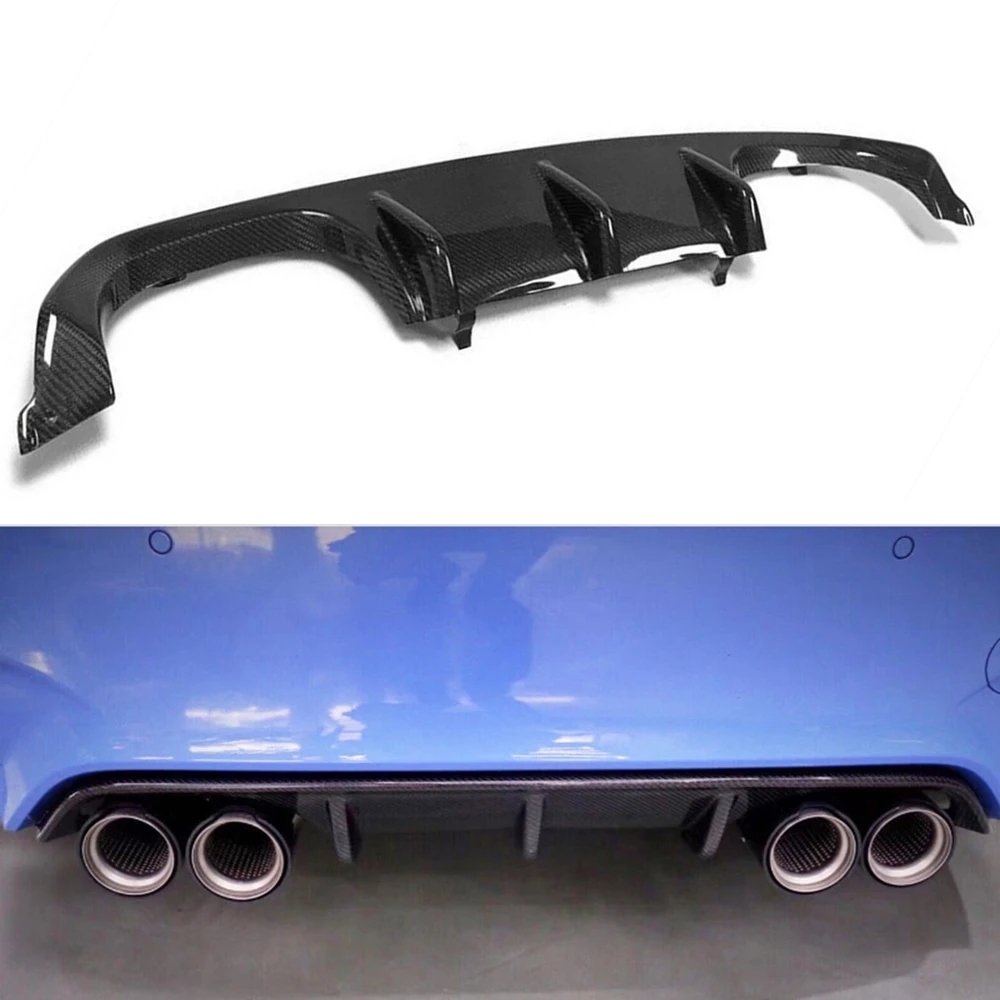 

For BMW F8X M3 M4 2015-2019 MP Style Rear Bumper Diffuser Lip Carbon Fiber Car Exhaust Guard Boot Lower Spoiler Plate Splitter