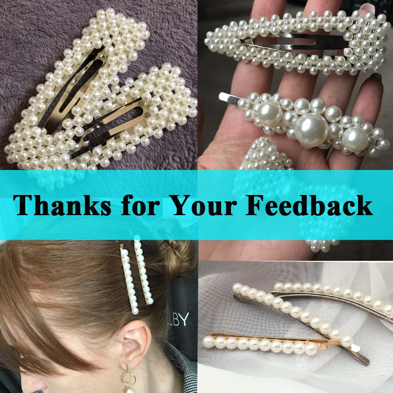 

Fashion Pearl Hair Clip for Women Elegant Korean Design Snap Barrette Stick Hairpin Hair Styling Accessories