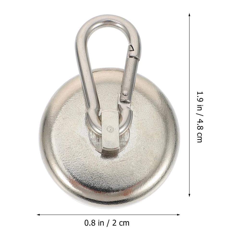 

1 Set 4Pcs Durable Magnetic Hooks Multi-function Heavy Duty Hooks (Silver)