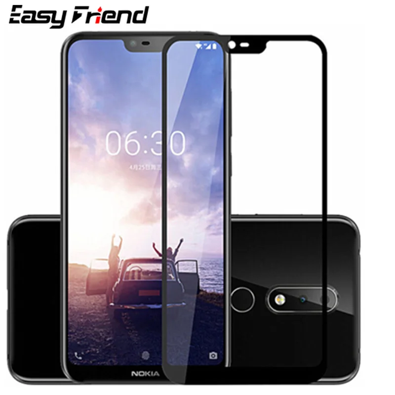 

Для Nokia X6 NokiaX6 2018 TA-1099 5,8 дюйма защитная пленка полное покрытие закаленное стекло