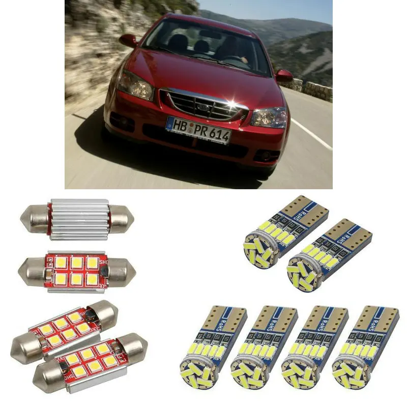 

Лампы светодиодные для салона автомобиля, 6 шт., для Kia cerato hatchback ld saloon ld